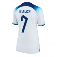 Camiseta Inglaterra Jack Grealish #7 Primera Equipación para mujer Mundial 2022 manga corta